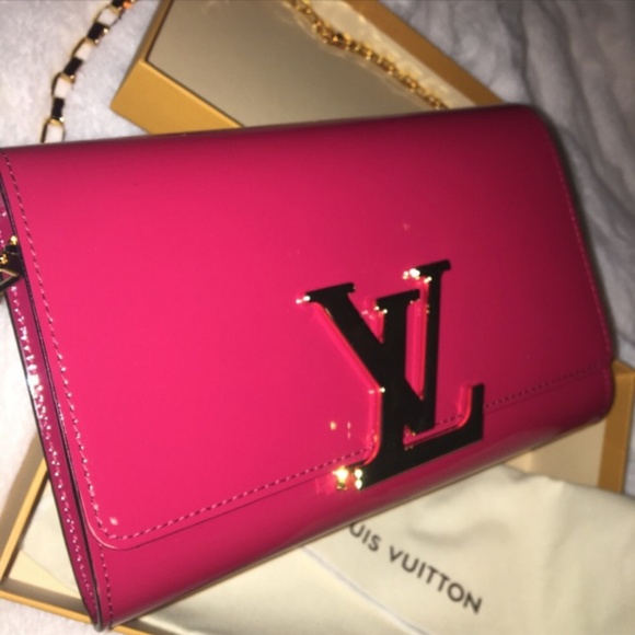 Louis vuitton lipstick red Chain Louise PM handbag bag - Picture 8 of 8